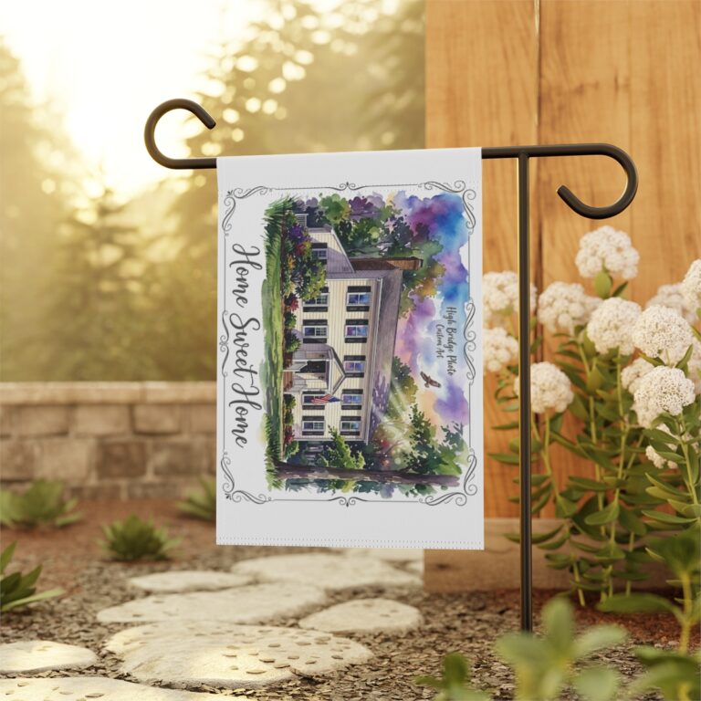 Custom House Portrait Garden Banner Alt